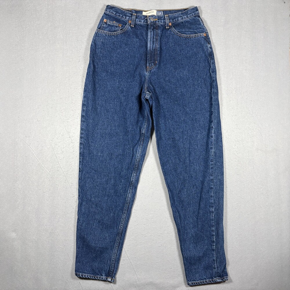 Vintage Gap Reverse Fit Jeans Tag Size 14 Regular Blue Denim High Waist Mom